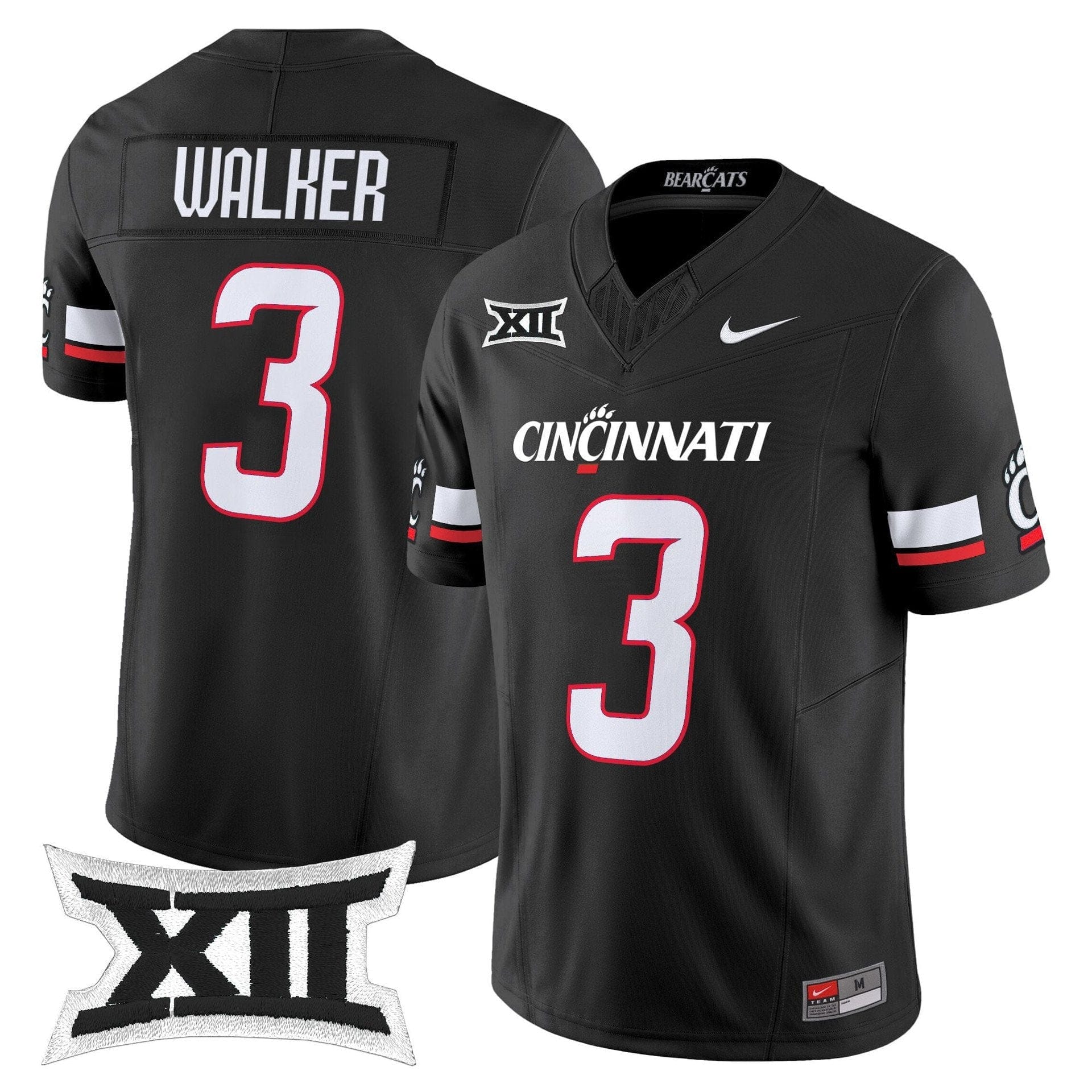 Tawee Walker Jersey #3 Cincinnati Bearcats 2025 Vapor Limited Stitched 1 Tawee Walker Jersey #3 Cincinnati Bearcats 2025 Vapor Limited Stitched