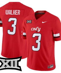 Tawee Walker Jersey 3 Cincinnati Bearcats 2025 Vapor Limited Stitched Red