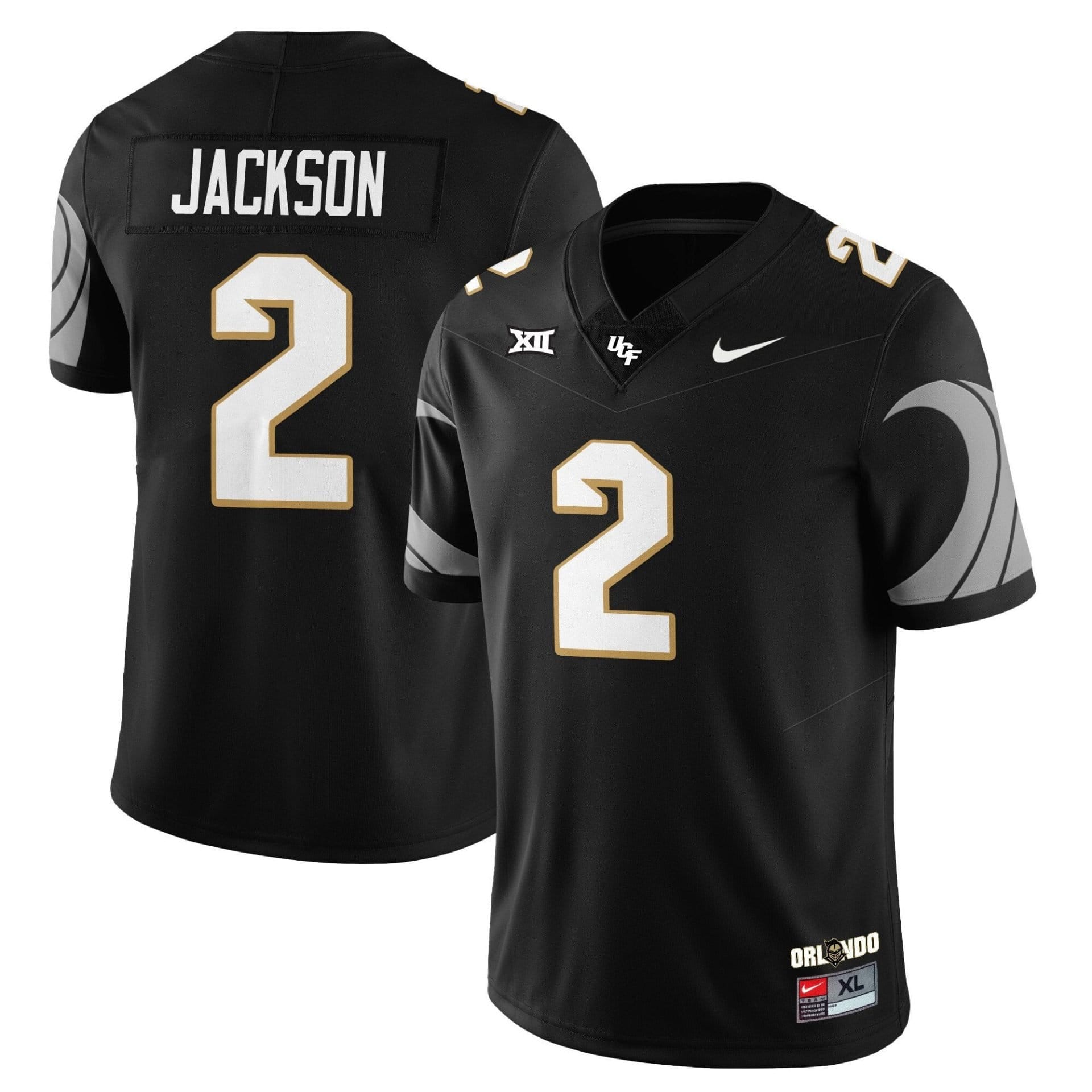 Tayven Jackson Jersey #2 UCF Football 2025 Core Uniforms Stitched
