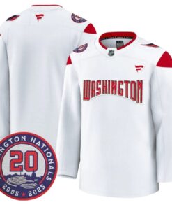 Team Jersey Washington Capitals 20th Anniversary Seasons Patch Stitched