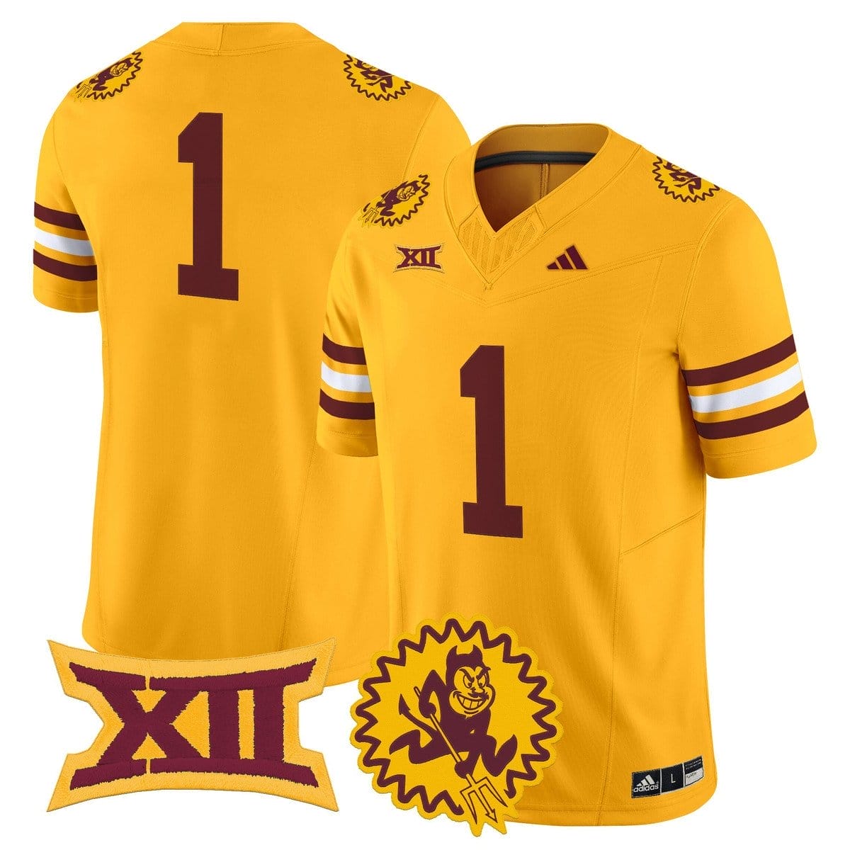 Team Jersey #1 Arizona State Sun Devils 1975 Throwback Vapor Stitched 1 Team Jersey #1 Arizona State Sun Devils 1975 Throwback Vapor Stitched