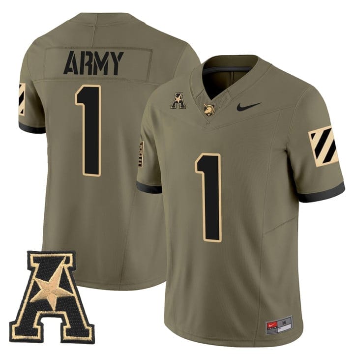 Team Jersey #1 Army Black Knights 2025 Vapor Limited Stitched 3 Team Jersey #1 Army Black Knights 2025 Vapor Limited Stitched - Image 3
