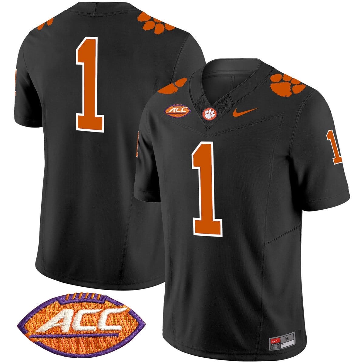Team Jersey #1 Clemson Tigers 2025 Vapor Limited Stitched 1 Team Jersey #1 Clemson Tigers 2025 Vapor Limited Stitched