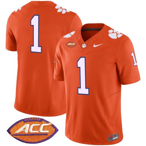 Team Jersey #1 Clemson Tigers 2025 Vapor Limited Stitched - Image 5