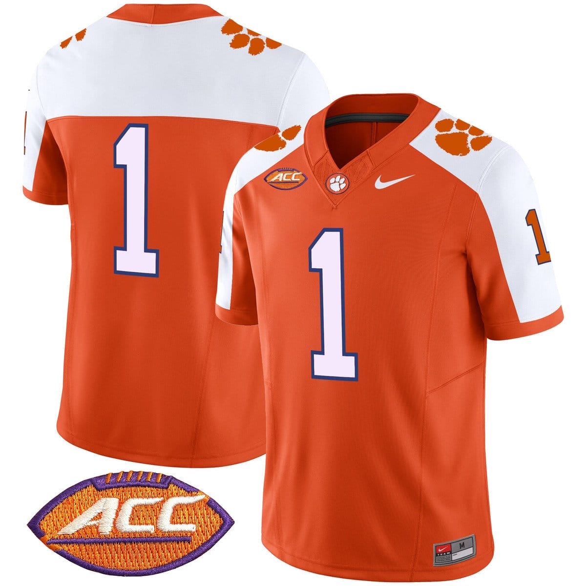 Team Jersey #1 Clemson Tigers 2025 Vapor Limited Stitched 4 Team Jersey #1 Clemson Tigers 2025 Vapor Limited Stitched - Image 4