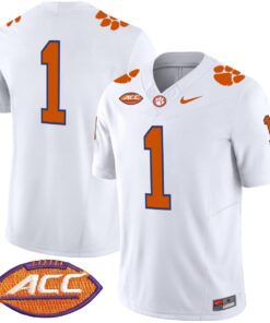 Alternative view of Team Jersey #1 Clemson Tigers 2025 Vapor Limited Stitched
