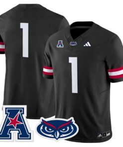 Team Jersey #1 Florida Atlantic Owls 2025 All Stitched