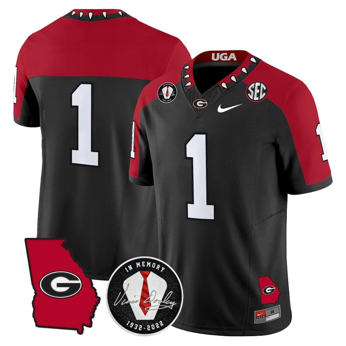 Team Jersey #1 Georgia Bulldogs 2025 Vapor Limited Stitched - Image 4