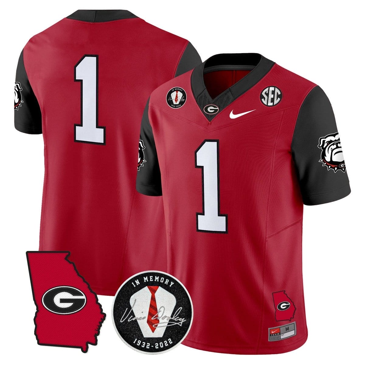 Team Jersey #1 Georgia Bulldogs 2025 Vapor Limited Stitched - Image 3