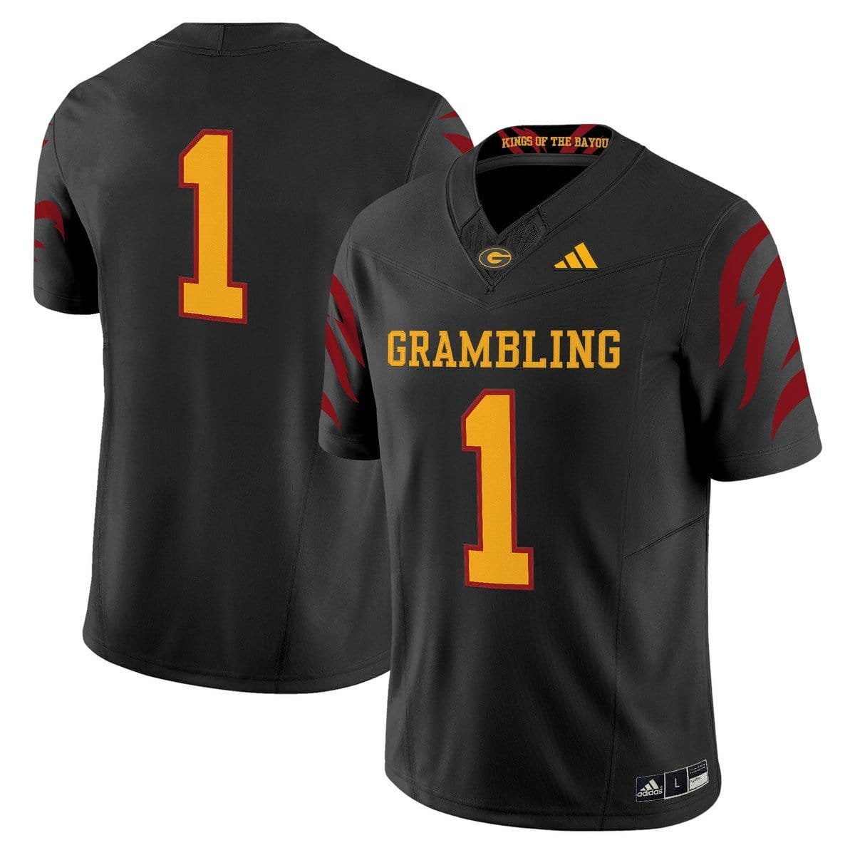Team Jersey #1 Grambling Tigers 2025 Vapor Limited Stitched Black Alter