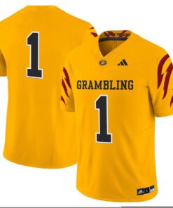 Team Jersey 1 Grambling Tigers 2025 Vapor Limited Stitched Gold