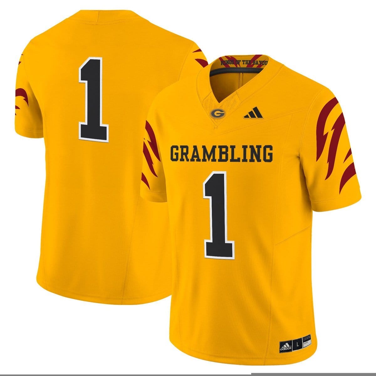 Team Jersey #1 Grambling Tigers 2025 Vapor Limited Stitched Black Alter - Image 3