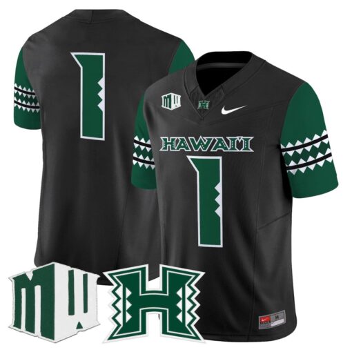 Team Jersey #1 Hawai'i Rainbow Warriors 2025 Vapor Stitched