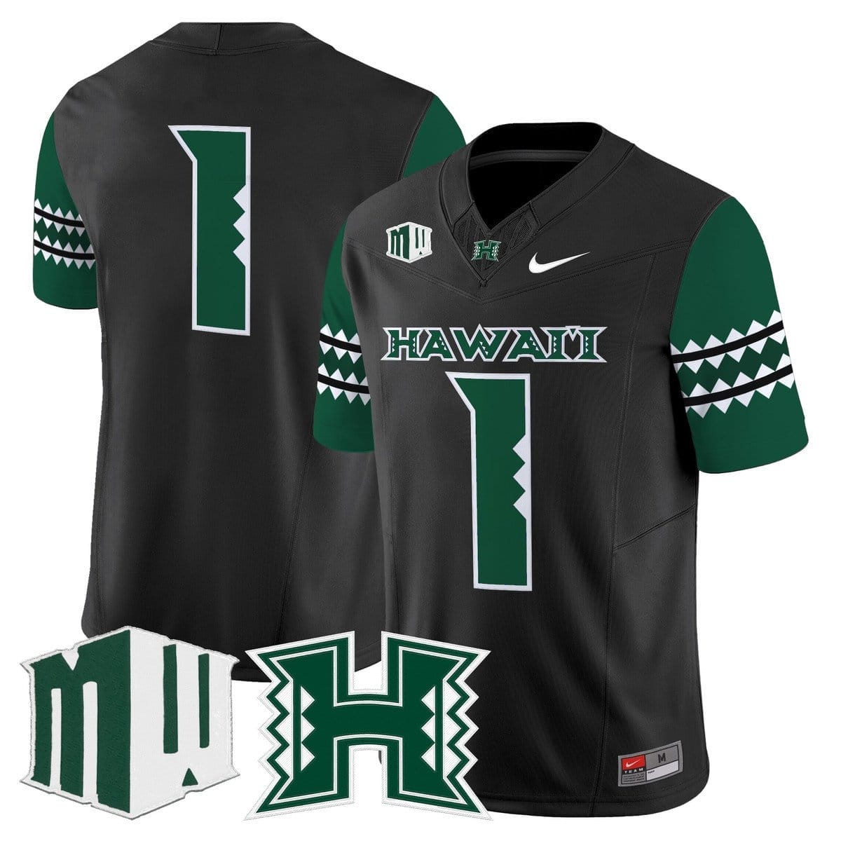 Team Jersey #1 Hawai'i Rainbow Warriors 2025 Vapor Stitched