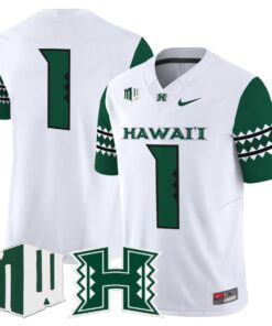 Alternative view of Team Jersey #1 Hawai'i Rainbow Warriors 2025 Vapor Stitched
