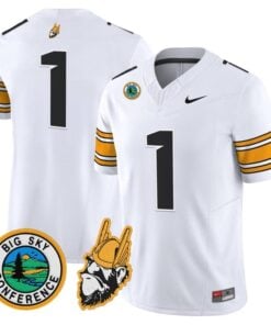 Alternative view of Team Jersey #1 Idaho Vandals 1975 Throwback Vapor Limited Stitched