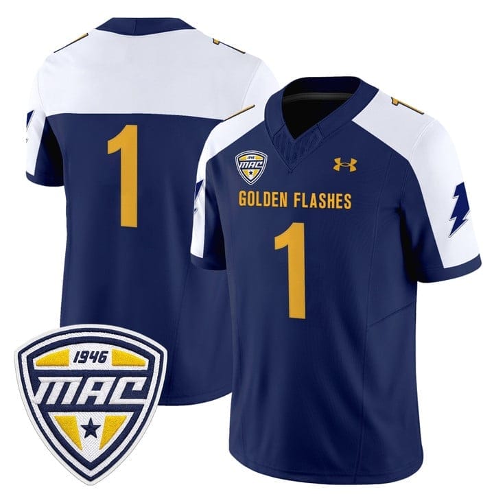 Team Jersey #1 Kent State Golden Flashes 2025 Limited Stitched 4 Team Jersey #1 Kent State Golden Flashes 2025 Limited Stitched - Image 4
