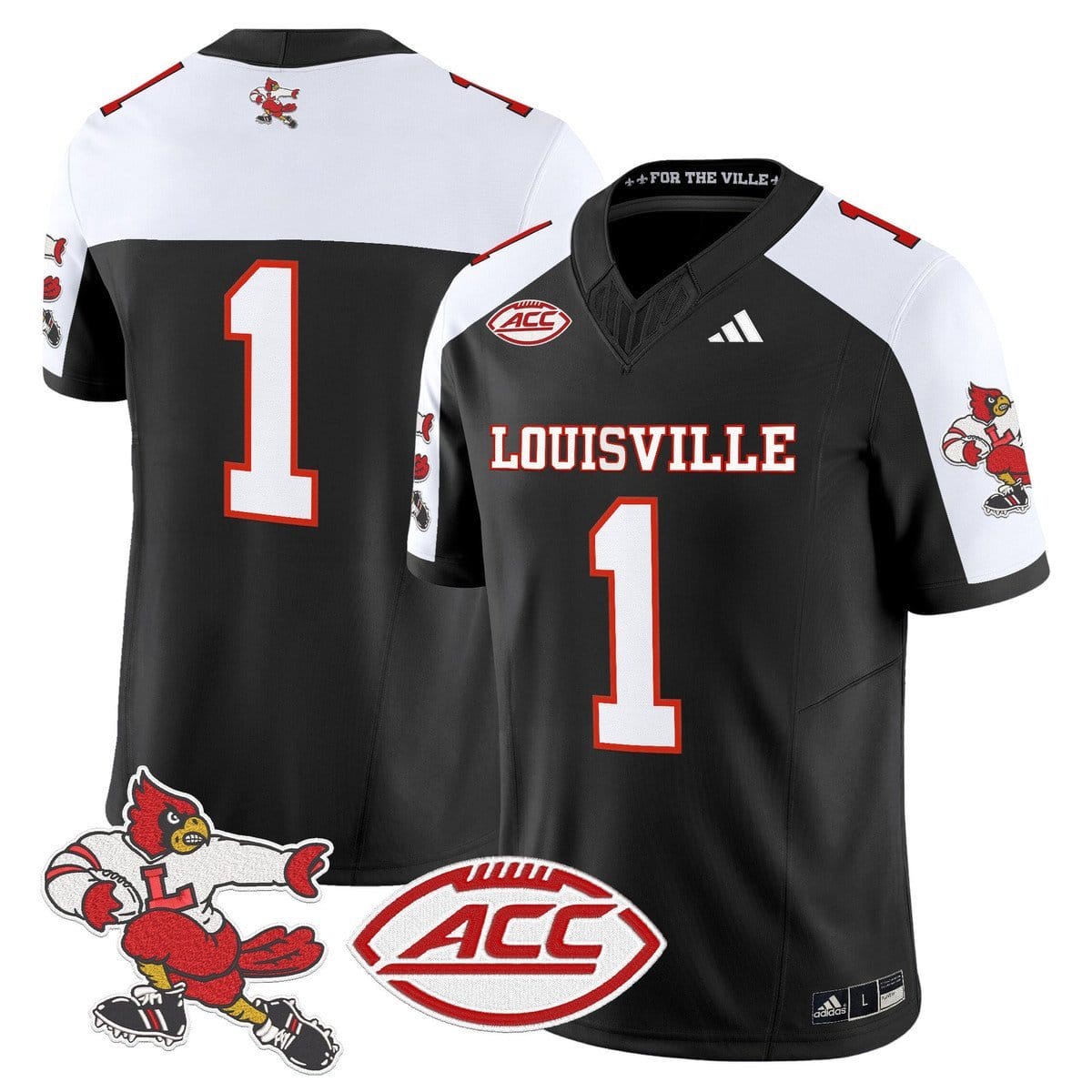 Team Jersey #1 Louisville Cardinals 1980s Throwback Limited Stitched - Image 3