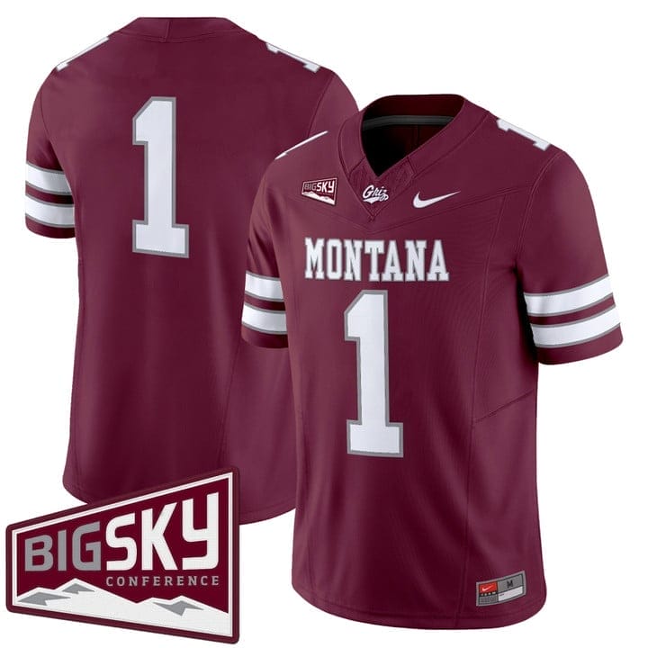 Team Jersey #1 Montana Grizzlies 2025 Vapor Limited Stitched Black Alter 4 Team Jersey #1 Montana Grizzlies 2025 Vapor Limited Stitched Black Alter - Image 4