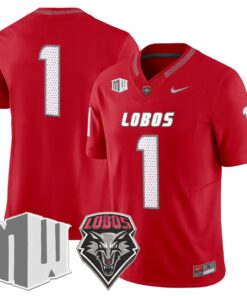 Team Jersey 1 New Mexico Lobos 2025 Vapor Limited Stitched Red