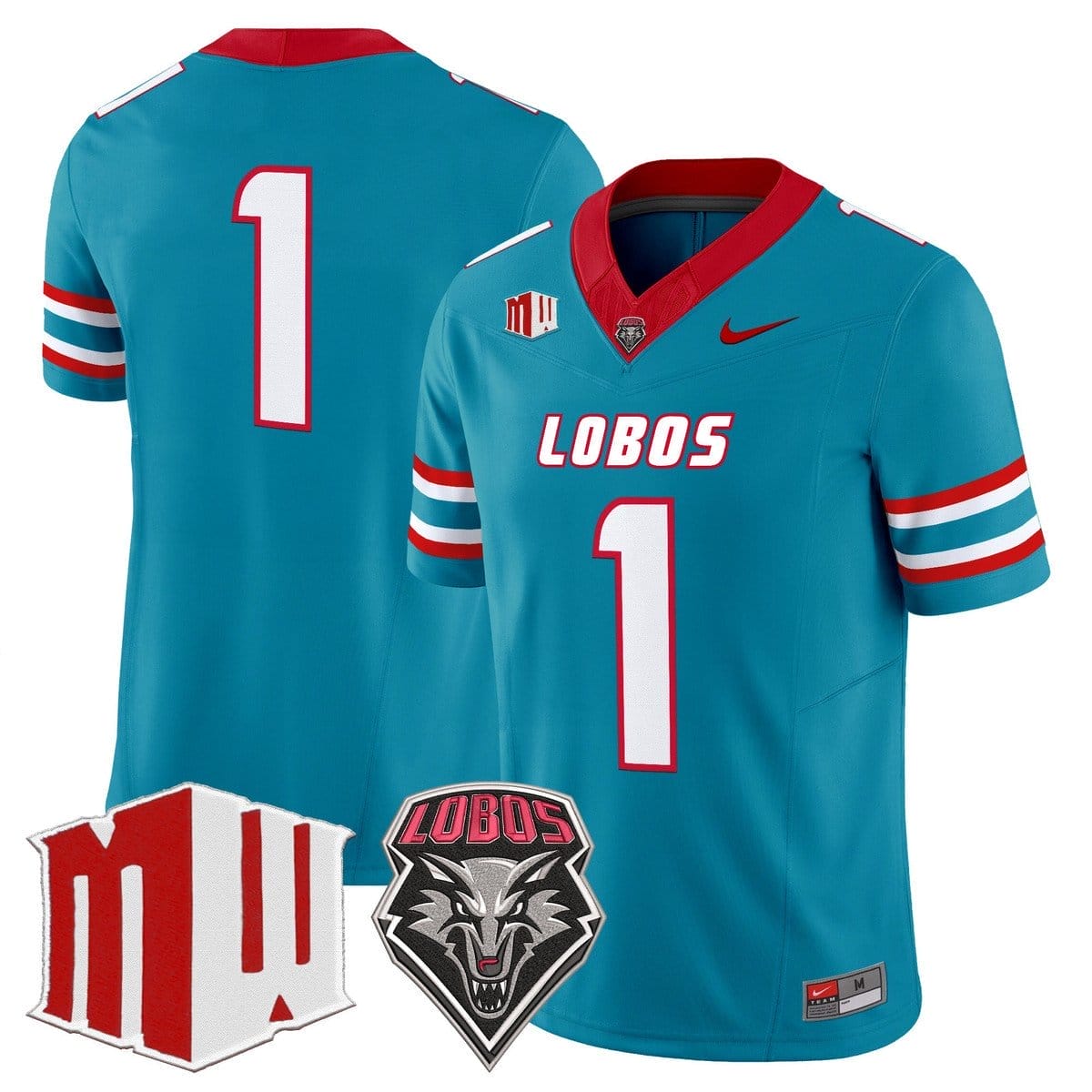 Team Jersey #1 New Mexico Lobos 2025 Vapor Limited Stitched