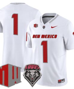 Alternative view of Team Jersey #1 New Mexico Lobos 2025 Vapor Limited Stitched