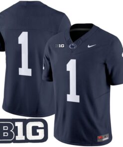 Alternative view of Team Jersey #1 No Name Penn State Nittany Lions 2025 Vapor Stitched