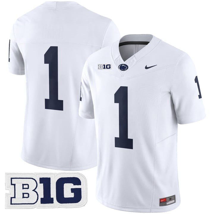 Team Jersey #1 No Name Penn State Nittany Lions 2025 Vapor Stitched 1 Team Jersey #1 No Name Penn State Nittany Lions 2025 Vapor Stitched