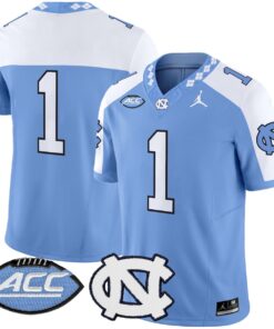 Alternative view of Team Jersey #1 North Carolina Tar Heels 2025 Vapor Limited Stitched