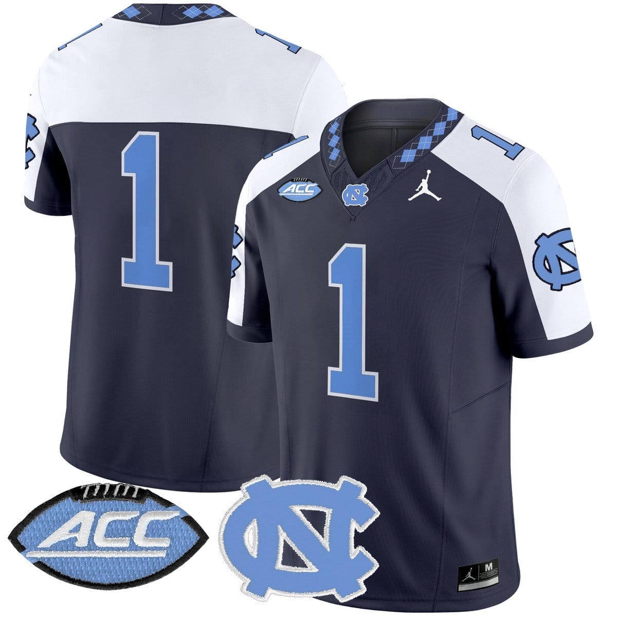 Team Jersey #1 North Carolina Tar Heels 2025 Vapor Limited Stitched 4 Team Jersey #1 North Carolina Tar Heels 2025 Vapor Limited Stitched - Image 4
