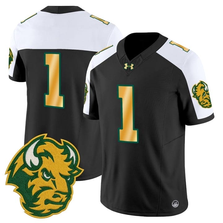 Team Jersey #1 North Dakota State Bison Vapor Limited Stitched - Image 3