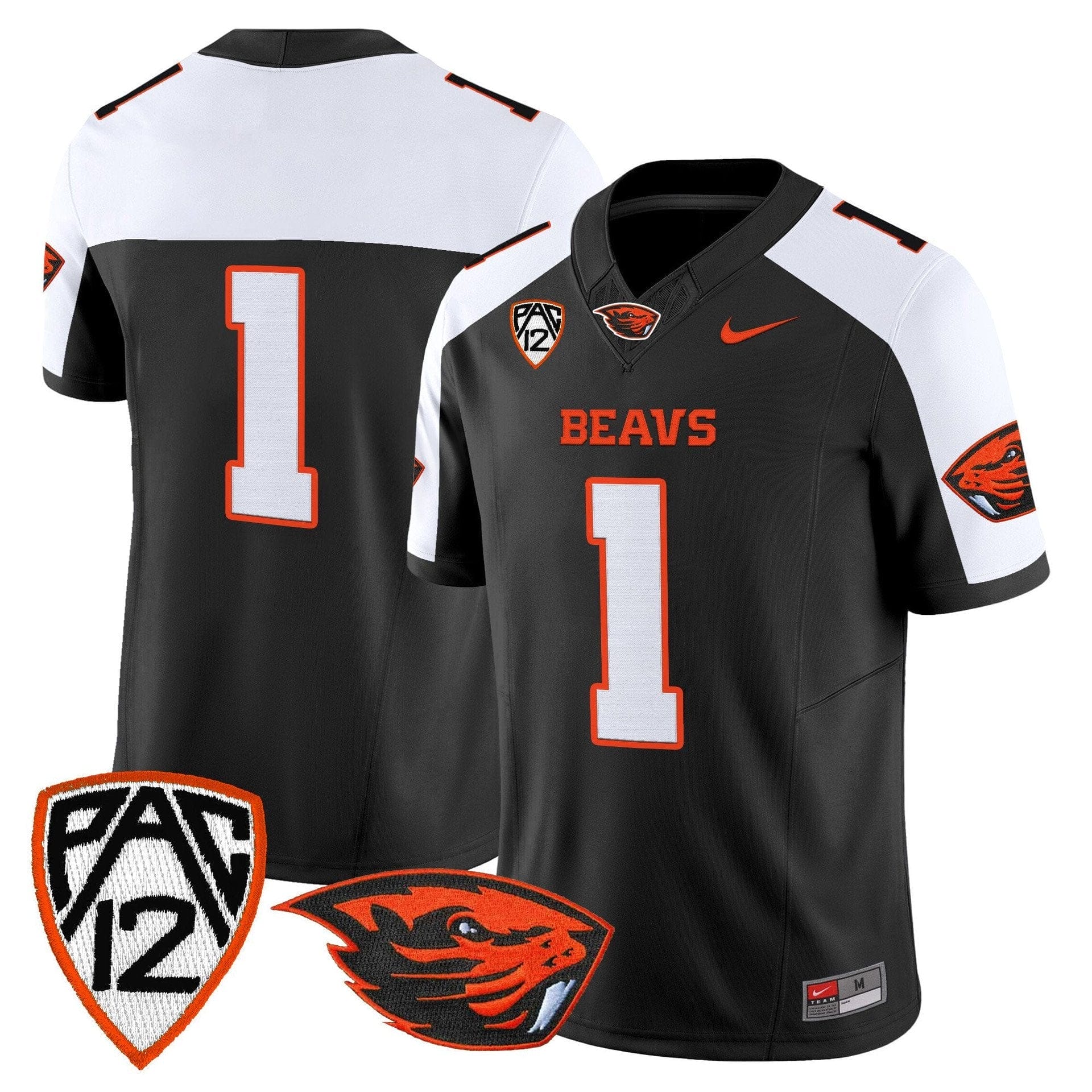 Team Jersey #1 Oregon State Beavers 2025 Limited Stitched Orange Alter - Image 3