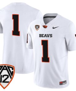 Alternative view of Team Jersey #1 Oregon State Beavers 2025 Limited Stitched Orange Alter