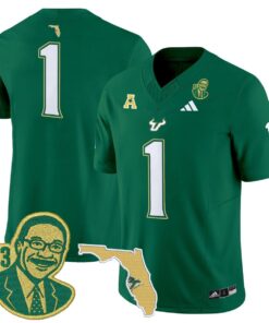 Team Jersey 1 South Florida Bulls Lee Roy Selmon Legacy Stitched Green