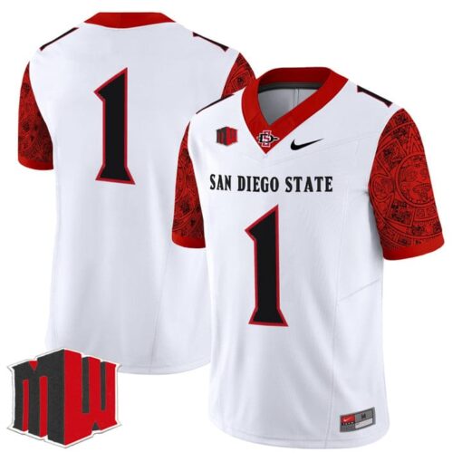 Team Jersey #1 San Diego State Aztecs 2025 Vapor Limited Stitched - Image 3