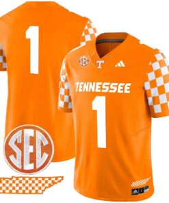 Team Jersey 1 Tennessee Vols Rebrand 2026 Checkerboard Stitched Orange