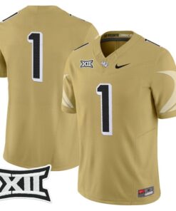 Team Jersey 1 UCF Knights 2025 Vapor Limited Stitched Gold
