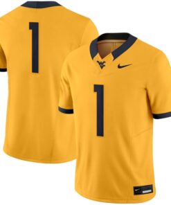 Team Jersey #1 West Virginia Mountaineers 2025 Vapor Limited Stitched 7 Team Jersey 1 West Virginia Mountaineers 2025 Vapor Limited Stitched Gold