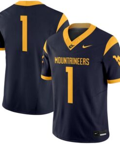 Team Jersey #1 West Virginia Mountaineers 2025 Vapor Limited Stitched 6 Team Jersey 1 West Virginia Mountaineers 2025 Vapor Limited Stitched Navy