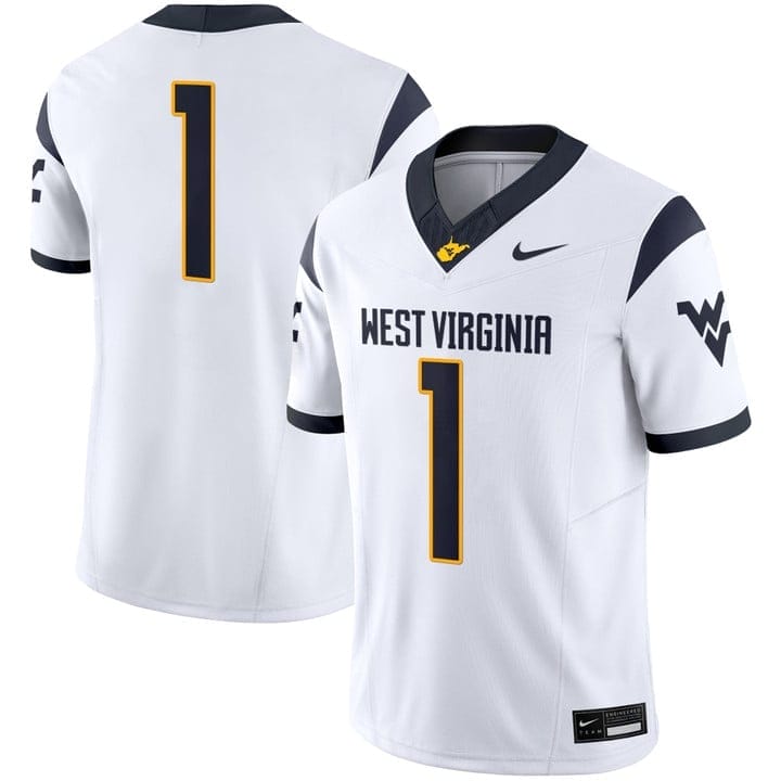 Team Jersey #1 West Virginia Mountaineers 2025 Vapor Limited Stitched 2 Team Jersey #1 West Virginia Mountaineers 2025 Vapor Limited Stitched - Image 2