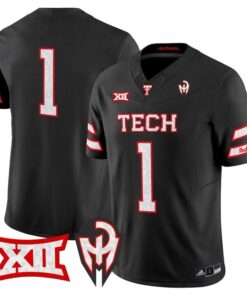 Team Jersey #1 Texas Tech Red Raiders Too Cold Vapor Limited Stitched