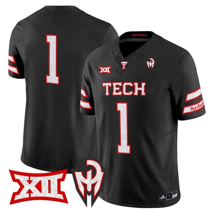 Team Jersey #1 Texas Tech Red Raiders Too Cold Vapor Limited Stitched 10 Team Jersey imited Stitched Black
