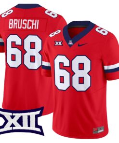 Tedy Bruschi Jersey 68 Arizona Wildcats 2025 Limited Stitched Red