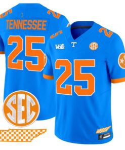 Tennessee Jersey #25 Tennessee Volunteers Blue Blaze Edition Stitched