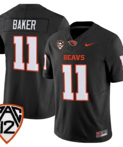 Terry Baker Jersey #11 Oregon State Beavers 2025 Limited Stitched
