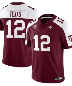 Texas Jersey #12 Texas A&M Aggies 1975 Throwback Stitched