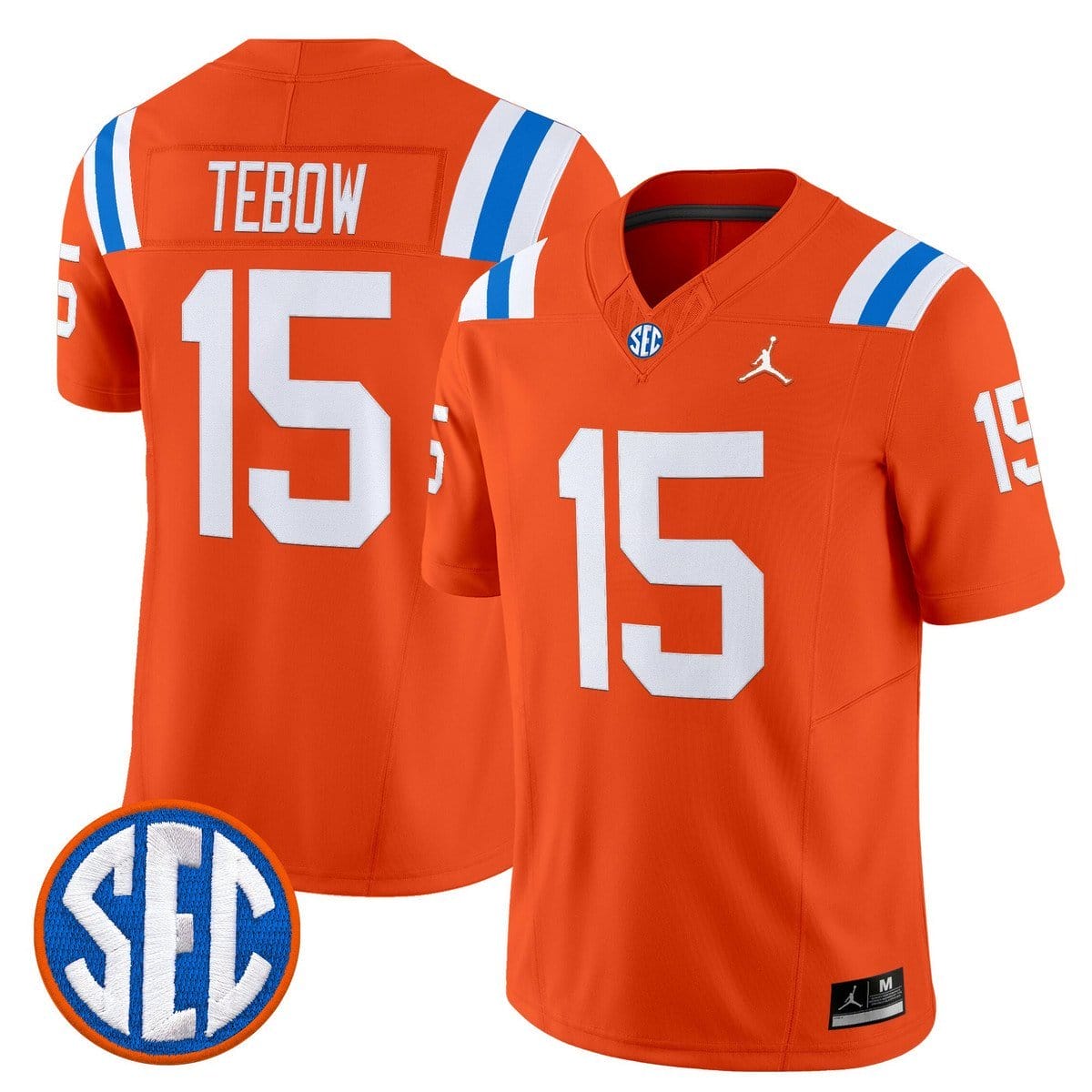 Tim Tebow Jersey #15 Florida Gators 1960s Throwback Vapor Limited - Image 2