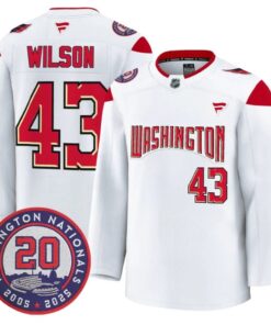 Tom Wilson Jersey #43 Washington Capitals 20th Anniversary Seasons Stitched