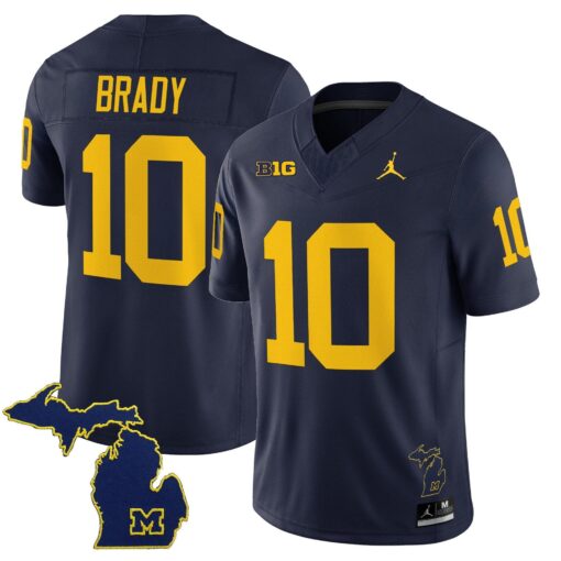 Tom Brady Jersey #10 Michigan Wolverines 2025 Limited V2 Stitched - Image 5