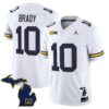Tom Brady Jersey 10 Michigan Wolverines 2025 Limited V2 Stitched White 63683d9d 8580 40ed b94a 24e2ec9a150b